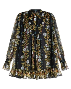 Платье с цветочным принтом, черный Etro