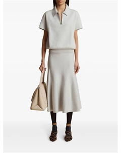 Трикотажный топ The Gulliame, серый Khaite