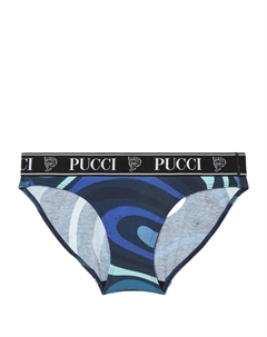 Комплект из трех трусов-брифов с логотипом, черный Pucci