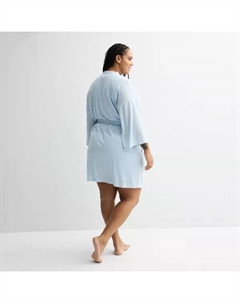 Плюс сайз пойнтеле халат для сна, цвет pledge blue Sonoma goods for life