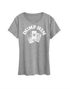 Женская футболка с принтом "Таро: брось его", серый Unbranded