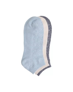 Женские носки с рисунком под плитку, 3 пары, низкие, коричневый Cuddl duds