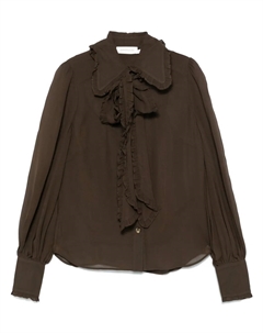 Рубашка с бантом, коричневый Zimmermann