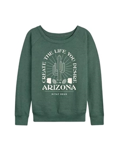 Женская футболка с длинным рукавом Create Life Arizona из французского трикотажа, зеленый Licensed character