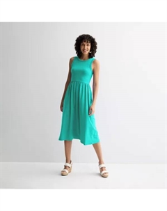 Женское платье из комбинированного трикотажа, цвет aqua oasis Sonoma goods for life