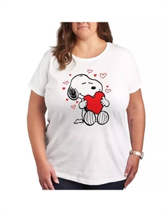 Футболка с принтом Snoopy и сердечками в арахисах, белый Licensed character