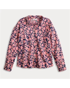 Женский топ с плиссировкой сзади, цвет navy ivory abstract Sonoma goods for life