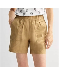 Женские шорты из твила с застежкой, цвет cedar elm Croft & barrow