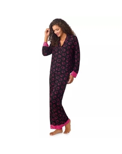 Женский комплект пижамы с длинным рукавом и v-образным вырезом Hello Kitty, цвет blush hello kitty Licensed character