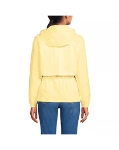 Женская складная дождевик, цвет pale yellow Lands' end