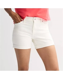 Женские шорты со средней посадкой и отворотами на манжетах, цвет vital white Sonoma goods for life