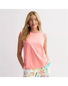 Женская вязаная майка-мускулистка, цвет peach frenzy Sonoma goods for life