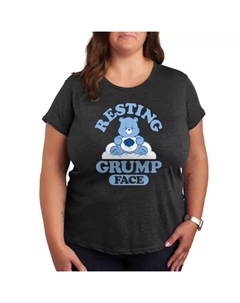 Футболка с принтом Care Bears "Сплю и злюсь", цвет heather charcoal gray Licensed character