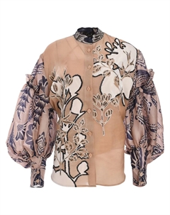 Рубашка с принтом, нейтральный Biyan