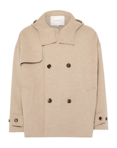 Двубортное пальто с капюшоном, нейтральный Jw anderson