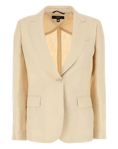 Пиджак строгого покроя с одной пуговицей, нейтральный Weekend max mara