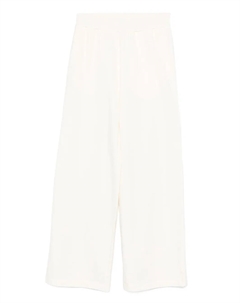 Хлопковые брюки с эластичной талией, нейтральный Liu jo