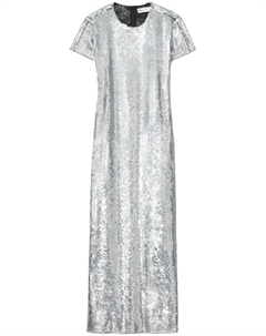 Платье-футболка с пайетками, серебяный Tory burch