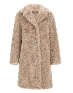 Шуба из искусственного меха на пуговицах, нейтральный Herno