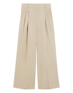 Широкие брюки со складками, нейтральный Weekend max mara