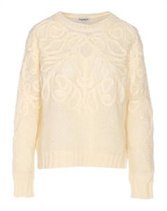 Вышитый свитер с круглым вырезом, нейтральный Dondup