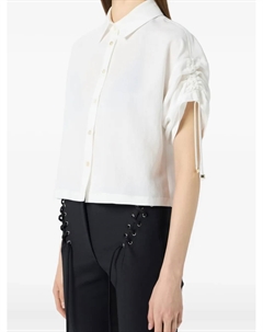 Укороченная рубашка на пуговицах, белый Blumarine