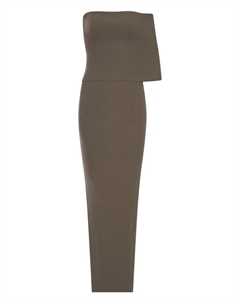 Платье миди в рубчик, нейтральный Rick owens