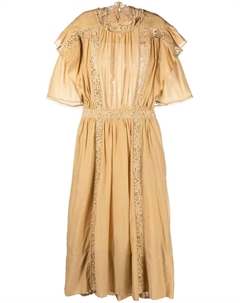 Гипюровое платье Galina с кружевом MARANT ÉTOILE, нейтральный Marant etoile