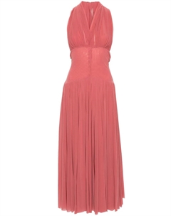 Сетчатое платье макси с вырезом халтер, розовый Philosophy di lorenzo serafini