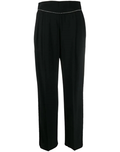 Брюки с кристаллами, черный Msgm