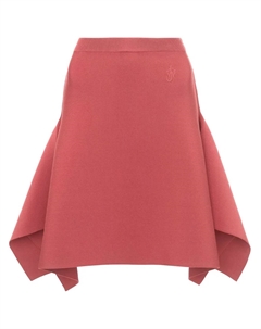 Юбка А-силуэта с асимметричным подолом, розовый Jw anderson
