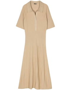 Шерстяное платье миди, нейтральный Joseph