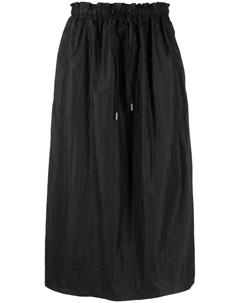 Юбка миди с завышенной талией, черный Woolrich