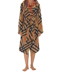 Клетчатый хлопковый халат, нейтральный Burberry