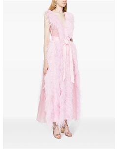 Вечернее платье Irina с перьями, розовый Huishan zhang