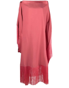 Платье миди с бахромой и завязками, розовый Taller marmo