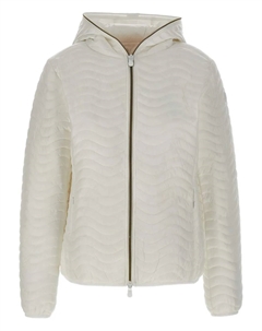 Стеганая куртка с капюшоном, белый Save the duck
