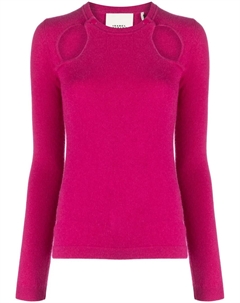 Кашемировый топ Velen с вырезами, розовый Isabel marant