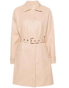 Твиловый тренч длины миди, нейтральный Michael michael kors