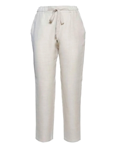 Брюки с завязками на талии, белый Barba