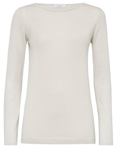 Трикотажный топ, нейтральный Brunello cucinelli