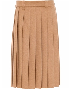 Плиссированная юбка, нейтральный Miu miu