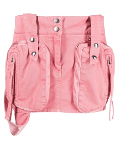 Мини-юбка с накладными карманами, розовый Blumarine