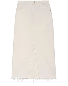 Джинсовая юбка миди The Midaxi, нейтральный Frame