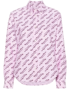 Рубашка с логотипом, розовый Kenzo