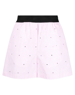 Шорты со стразами, розовый Msgm