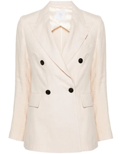 Двубортный льняной пиджак, нейтральный Eleventy