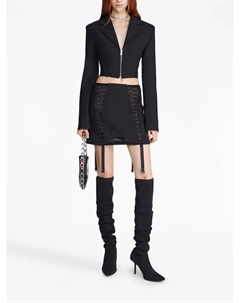 Укороченный блейзер на молнии, черный Dion lee