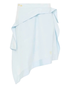 Юбка асимметричного кроя с оборками, синий Jw anderson