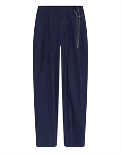 Брюки с плиссировкой и цепочками, синий Alexander wang